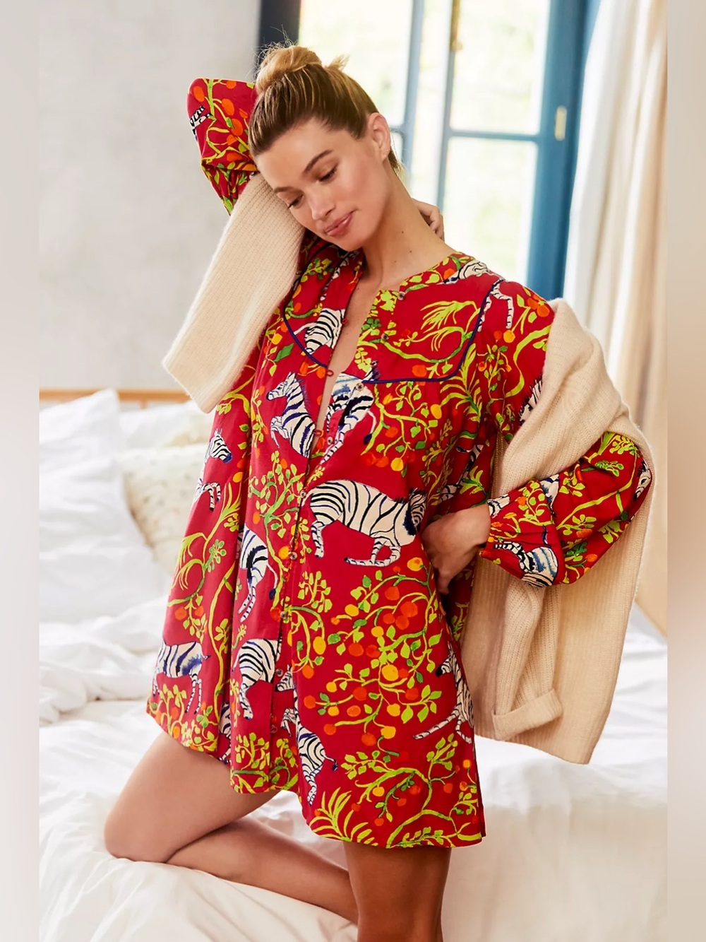 Olivia Wendel for Anthropologie Flannel Sleep Dress